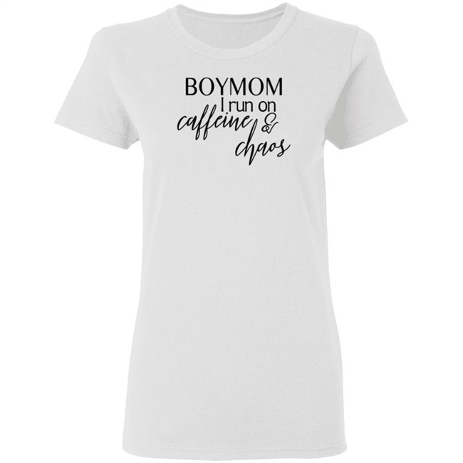 Boymom I Run Caffeine And Chaos Shirt Boymom I Run Caffeine And Chaos Shirt