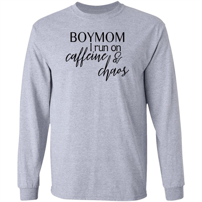 Boymom I Run Caffeine And Chaos Shirt Boymom I Run Caffeine And Chaos Shirt