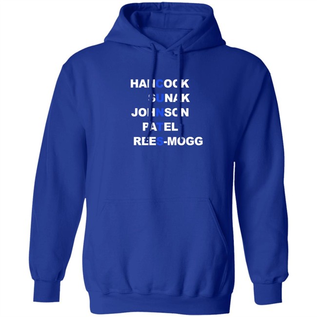 Hancock Sunak Johnson Patel Rees Mogg Cunts T Shirt Hancock Sunak Johnson Patel Rees Mogg Cunts T Shirt
