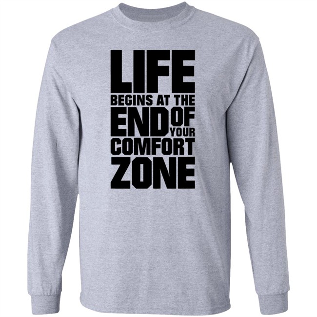 Fritz Meinecke Merch Life Begins At the End Of Your Comfort Zone Shirt Fritz Meinecke Merch Life Begins At the End Of Your Comfort Zone Shirt