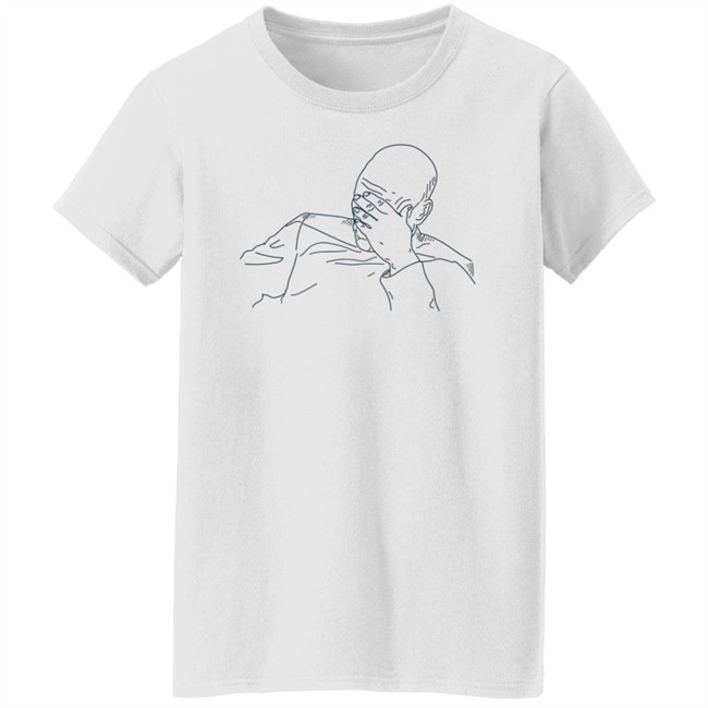 Star Trek Next Generation Captain Picard Facepalm Make it so Meme Outline Shirt Star Trek Next Generation Captain Picard Facepalm Make it so Meme Outline Shirt