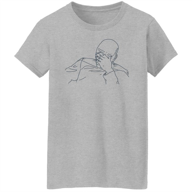 Star Trek Next Generation Captain Picard Facepalm Make it so Meme Outline Shirt Star Trek Next Generation Captain Picard Facepalm Make it so Meme Outline Shirt