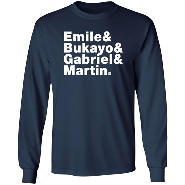 Jonathan David Emile & Bukayo & Gabriel Martin Shirt Jonathan David Emile & Bukayo & Gabriel Martin Shirt