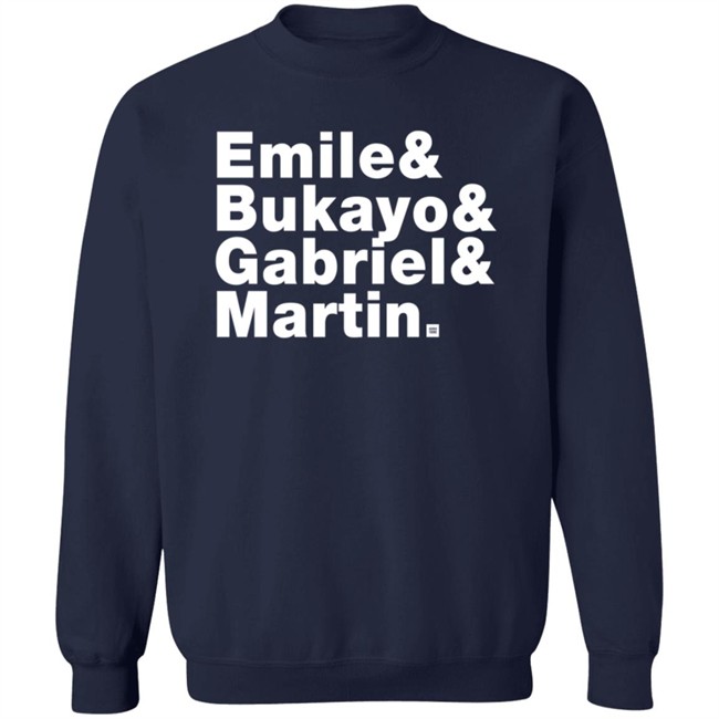 Jonathan David Emile & Bukayo & Gabriel Martin Shirt Jonathan David Emile & Bukayo & Gabriel Martin Shirt
