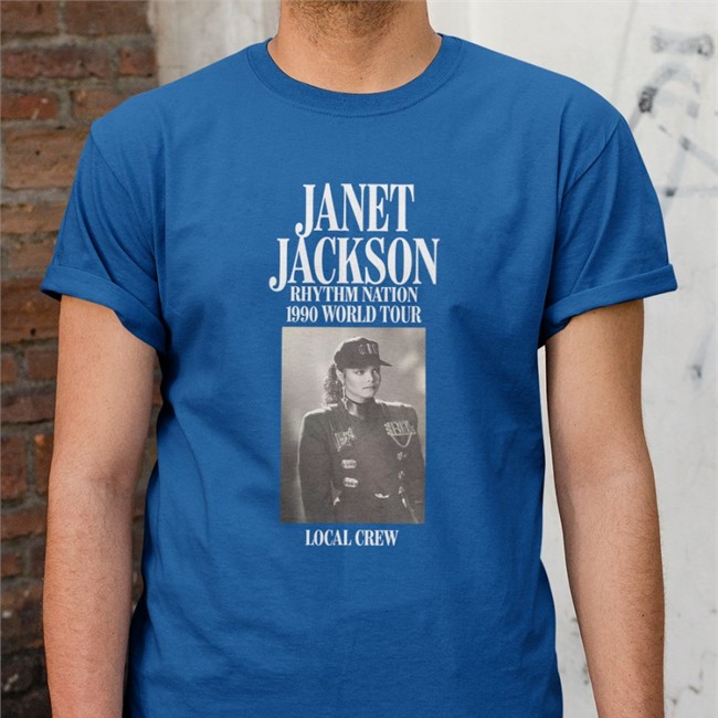 Janet Jackson Rhythm Nation 1990 World Tour Local Crew Hoodie
