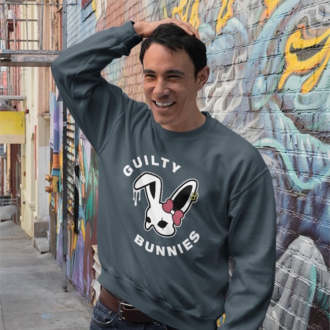 Guilty Bunnies Long Sleeved Guiltybunnies Eth Guilty Bunnies Hooded Sweatshirt Guiltybunnies Eth