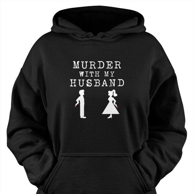 Murder With My Husband Merch Murder With My Husband Black Long Sleeve T Shirt