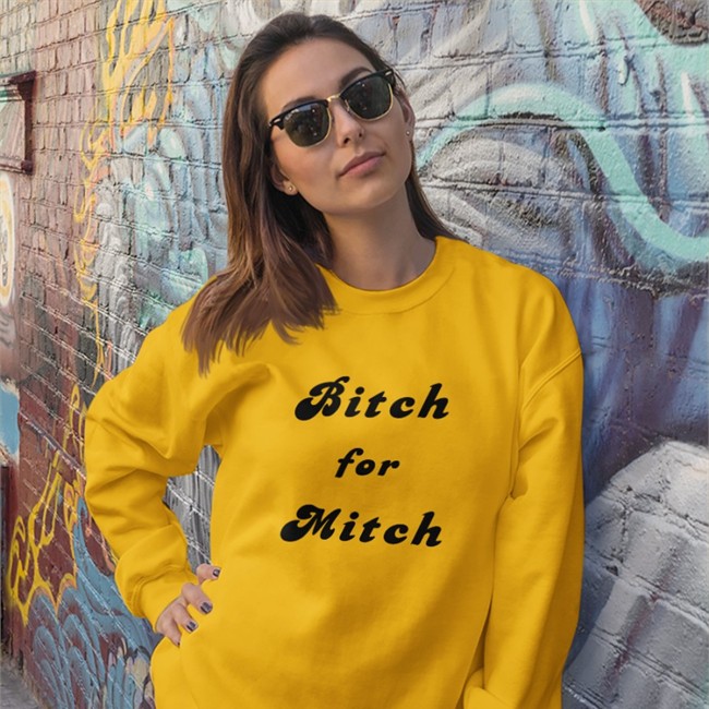 Bitch For Mitch Hooded Sweatshirt Hl Daily On Tour Bitch For Mitch Long Sleeve Shirt Hl Daily On Tour