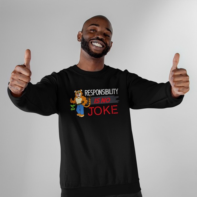 Javigameboy Responsibility Is No Joke Tee Safe T Cat Javigameboy Responsibility Is No Joke Safe T Cat T Shirt