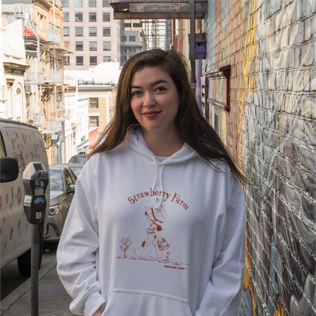 Hart Strawberry Farm Shirt Romantic Blue Hart Strawberry Farm Hoodie