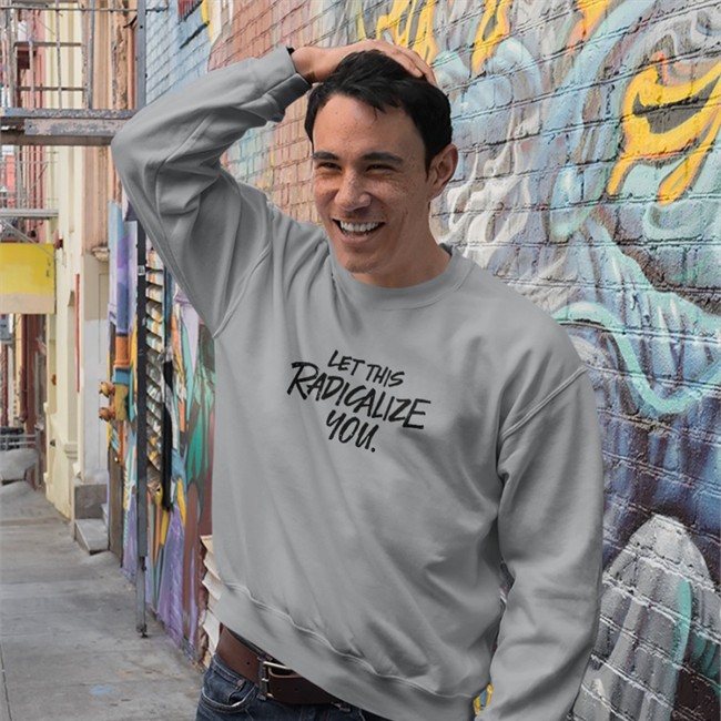 Bonfire Let This Radicalize You Hooded Sweatshirt Oni Blackstock MD MHS