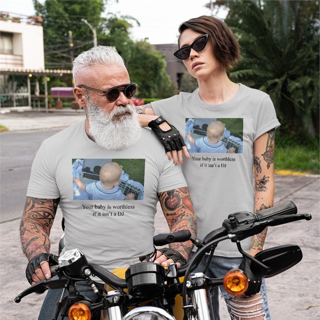 Shirts That Go Hard Your Baby Is Worthless If It Isn't A DJ Shirts Hannahbrannon Your Baby Is Worthless If It Isn't A DJ Shirt White