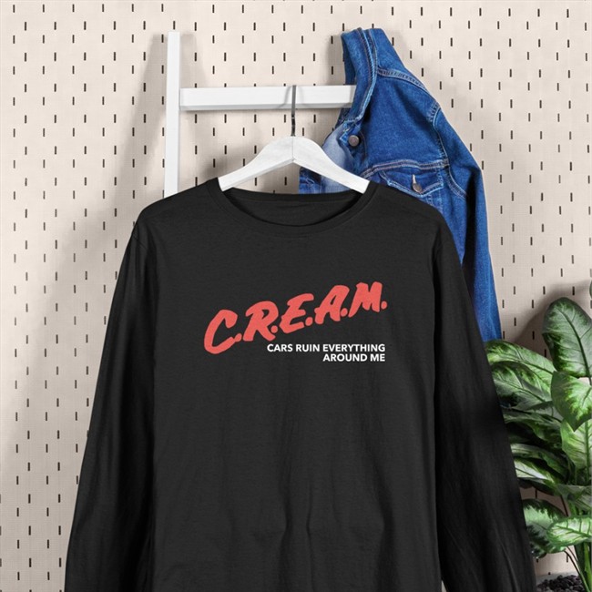 Cream Cars Ruin Everything Around Me Sweatshirt Chloe Naylor Cream Cars Ruin Everything Around Me Tee Chloe Naylor