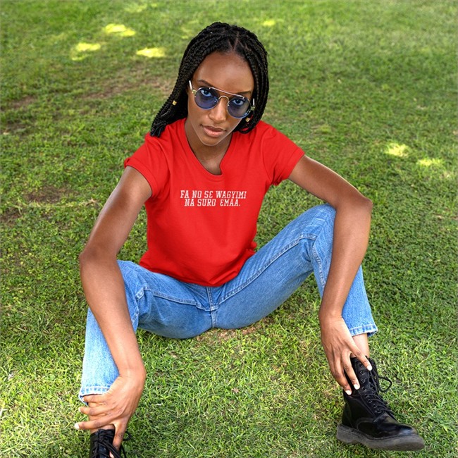 Kwadwo Sheldon Fa No Se Wagyimi Na Suro Emaa Shirts Kwadwo Sheldon Fa No Se Wagyimi Na Suro Emaa Tee