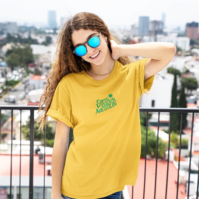 H&M Optic Vision Motion Crewneck Sweatshirt Merch OpTic Roger H&M Merch OpTic Roger Optic Vision Motion Sweatshirts Electrical Scenery Optic Vision & Motion Look Forward To A Happy Life In A Beautyful Place