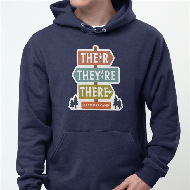 Their They're There Grammar Camp T Shirts Their They're There Grammar Camp Shirt Nerdy Tees