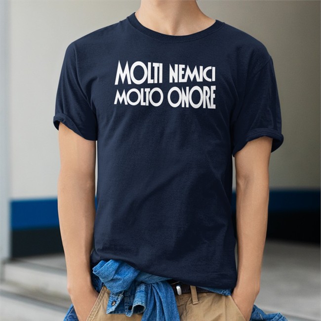 Molti Nemici Molto Onore Tee Shirt Benito Mussolini Molti Nemici Molto Onore Shirt Black Manhattan Corncommunist