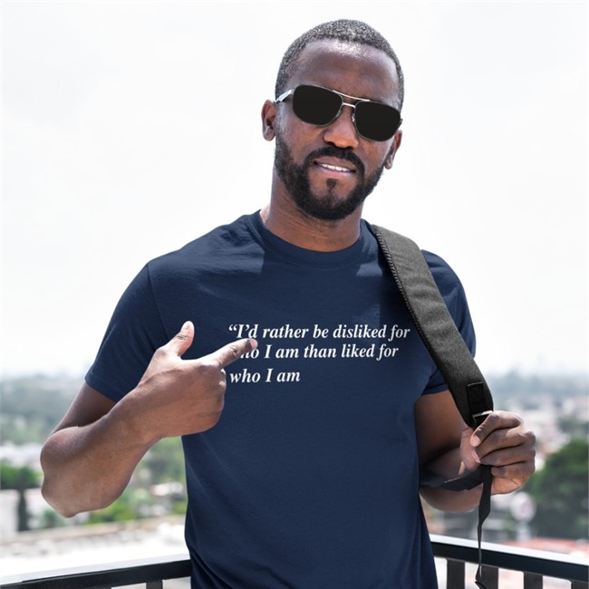 I'd Rather Be Disliked Shirt Black