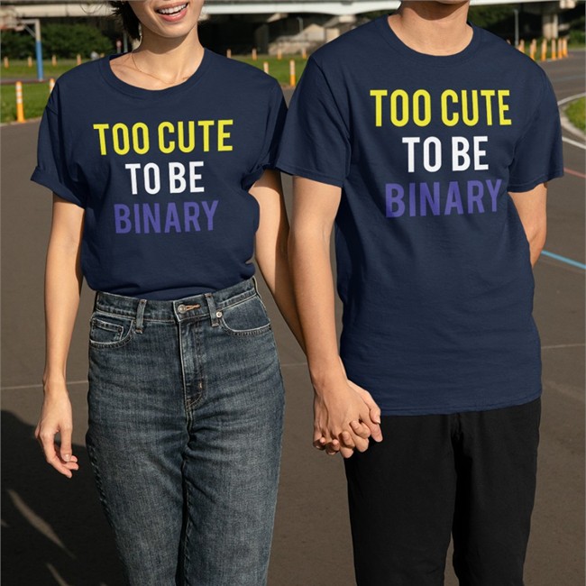 Too Cute To Be Binary Shirts
