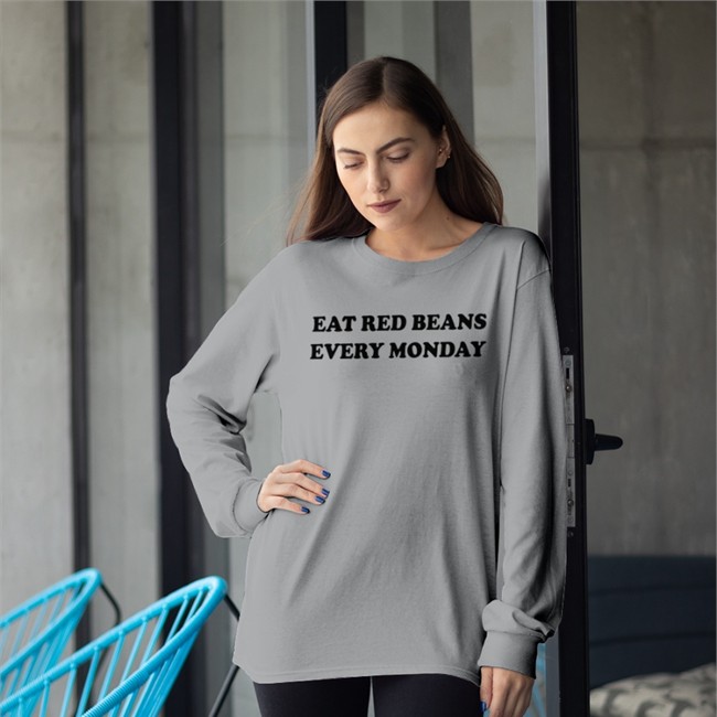 Eat Red Beans Every Monday T Shirt Grey Eat Red Beans Every Monday Hoodie Hold The Mayo Snowlikejonn