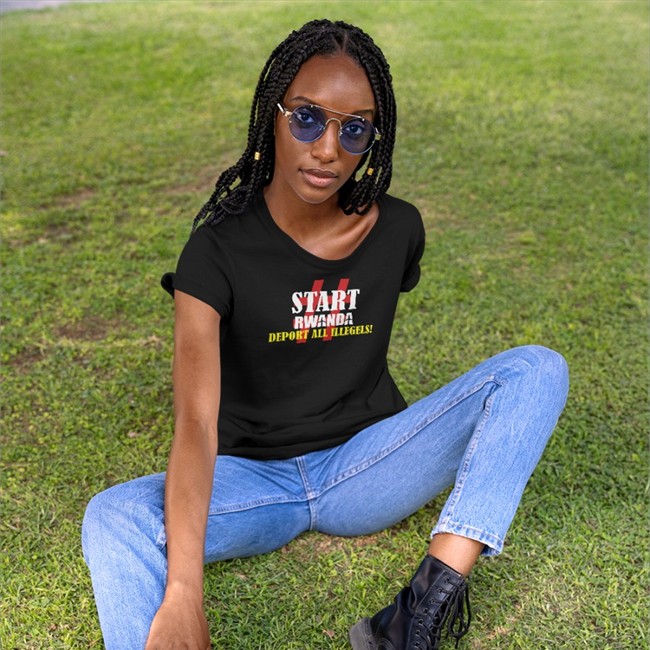 Active Patriot Start Rwanda Deport All Illegels Hoodies Start Rwanda Deport All Illegels Tee