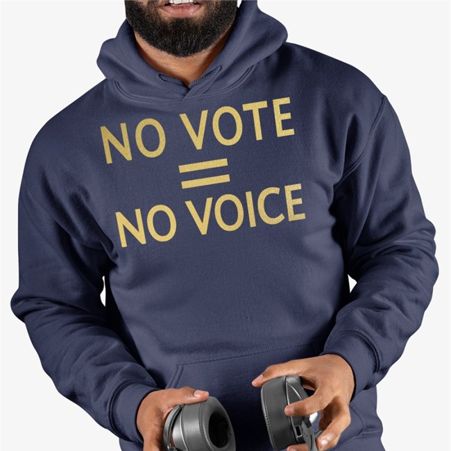 No Vote = No Voice Tee Shirt No Vote = No Voice T Shirt