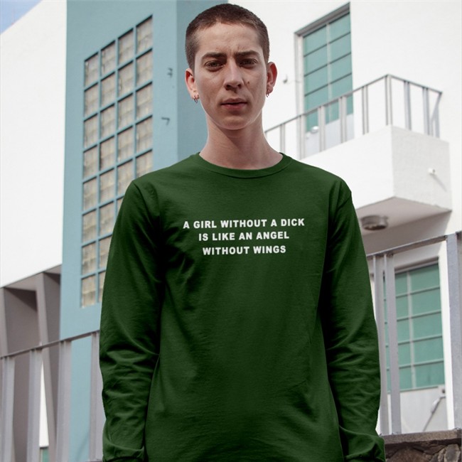 Molly A Girl Without A Dick Is Like An Angel Without Wings Shirt