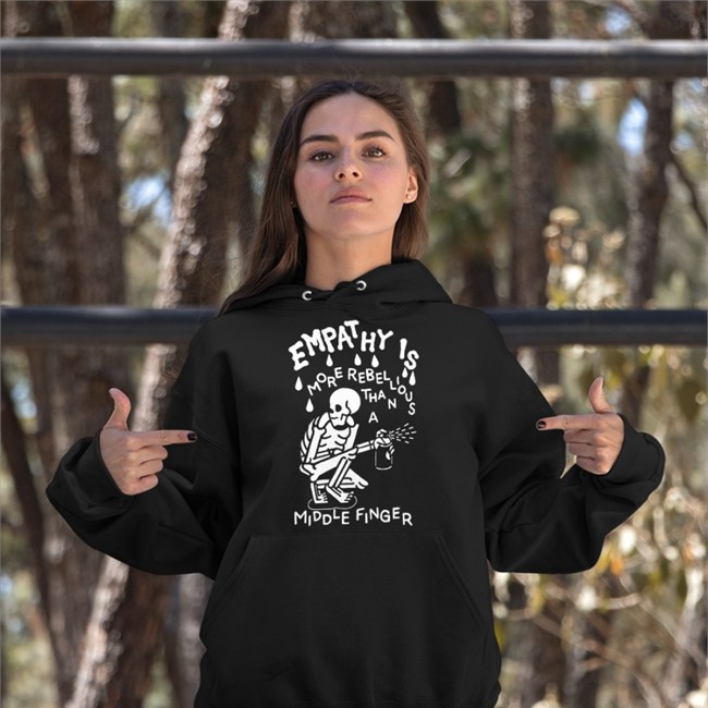 Wicked Clothes Empathy Is More Rebellious Tank Top Than A Middle Finger Empathy Is More Rebellious Than A Middle Finger Tee Wicked Clothes