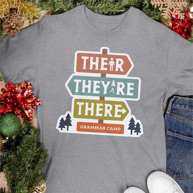 Their They're There Grammar Camp T Shirts Their They're There Grammar Camp Shirt Nerdy Tees