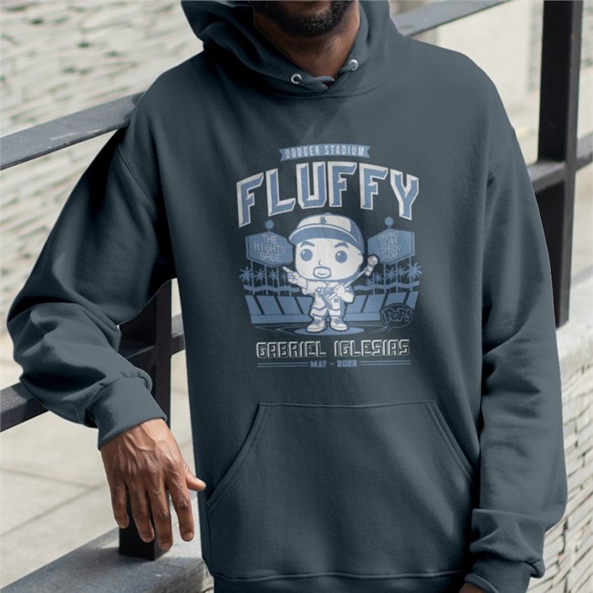 Funko Baseball Tee Fluffy Guy Merch Dodger Stadium Fluffy Gabriel Iglesias May 2022