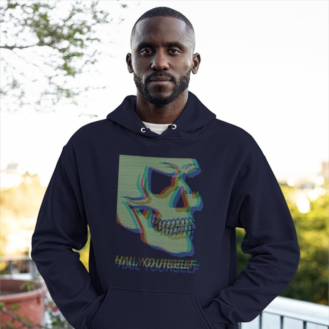 Last Podcast On The Left Digital Skull Hail Yourself Shirt Lpotl Last Podcast Merch
