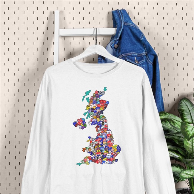 90'S Uk Shirts Map Shirt