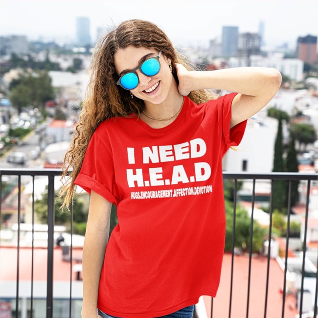 I Need HEAD Hugs Encouragement Affection Devotion T Shirt I Need HEAD Hugs Encouragement Affection Devotion T Shirt Black