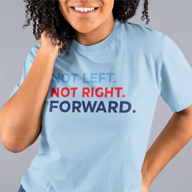 Not Left Not Right Forward T Shirt White