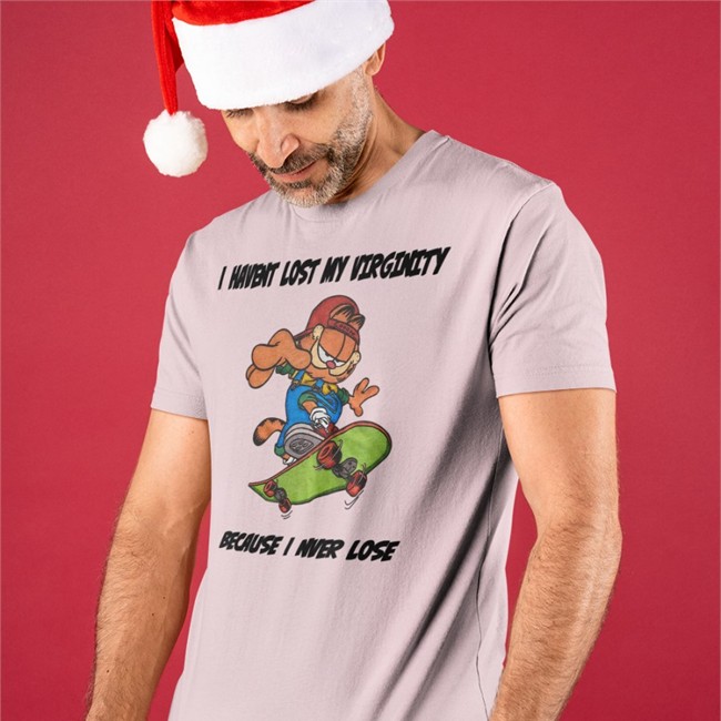 Shirts That Go Hard I Havent Lost My Virginity Because I Never Lose T-Shirt Shirts That Go Hard Garfield I Havent Lost My Virginity Because I Never Lose T-Shirts