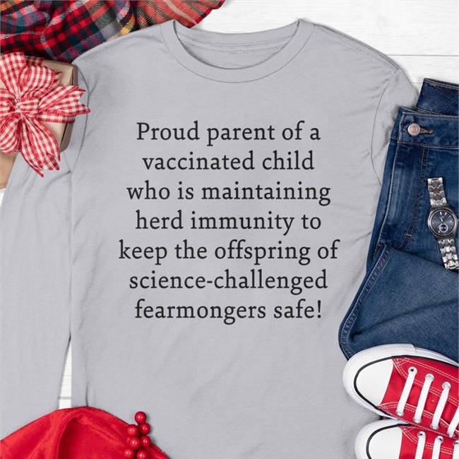 Boomer Core Merch Proud Parent Of A Vaccinated Child Who Is Maintaining Tee