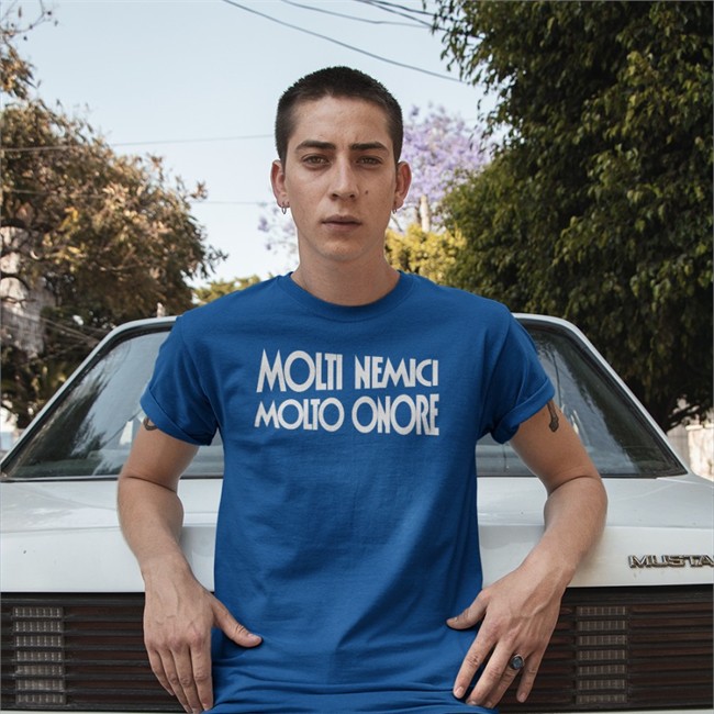Benito Mussolini Manhattan Corncommunist Molti Nemici Molto Onore Shirt Black