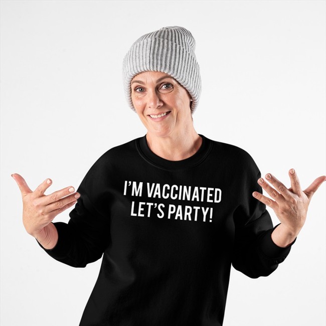 The Mindsculpter I'm Vaccinated Let's Party T-Shirt