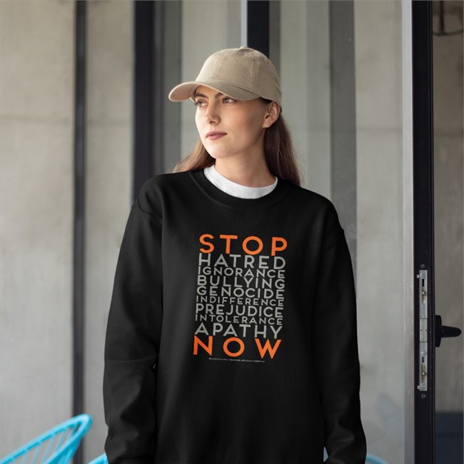 Holocaust Stop Hatred Ignorance Bullying Genocide Indifference Prejudice Intolerance Apathy Now Tee Kelly Palmer Stop Hatred Ignorance Bullying Genocide Indifference Prejudice Intolerance Apathy Now Shirt Holocaust Kelly Palmer