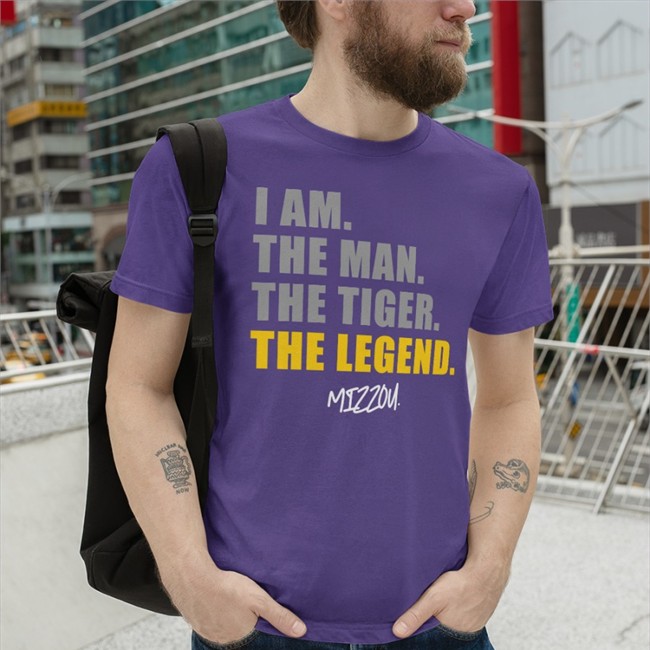 I Am The Man The Tiger The Legend Mizzou Shirt