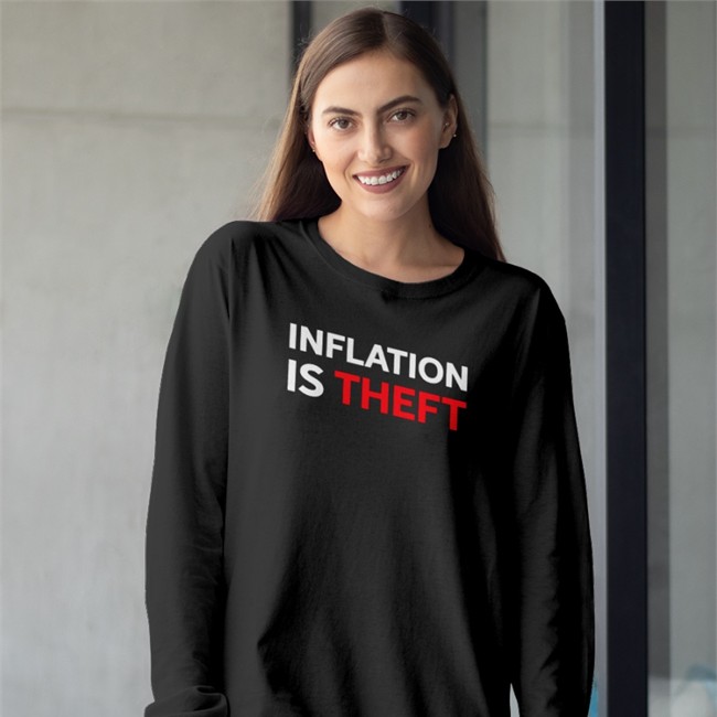 Luke Rudkowski Inflation Is Theft T Shirt The Best Political Shirts We Are Change Merch