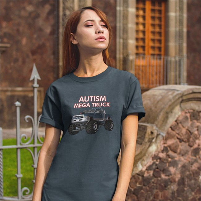 Autism Mega Truck T Shirt Monster Truck Autism Mega Truck Sweatshirt Monster Truck