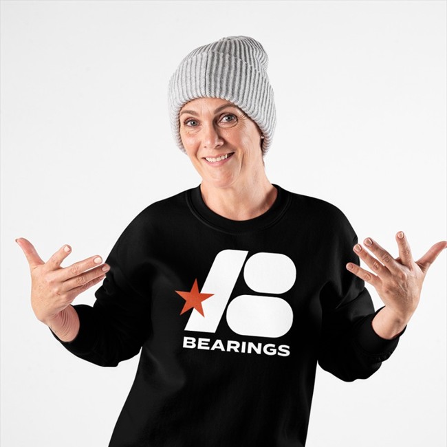 Bearings Hooded Sweatshirt Down Right Merch Bearings Black Hoodie