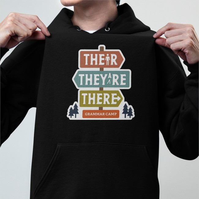 Their They're There Grammar Camp Shirt Nerdy Tees