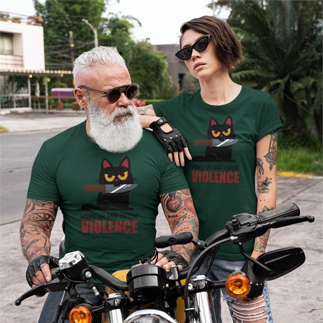Qwertee Shop Knife Cat T Shirt Damglynn Qwertee Shop Knife Cat Tee Shirt Damglynn
