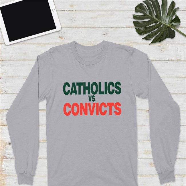 Super 70s Sports Merch Catholics Vs Convicts Shirt 2022