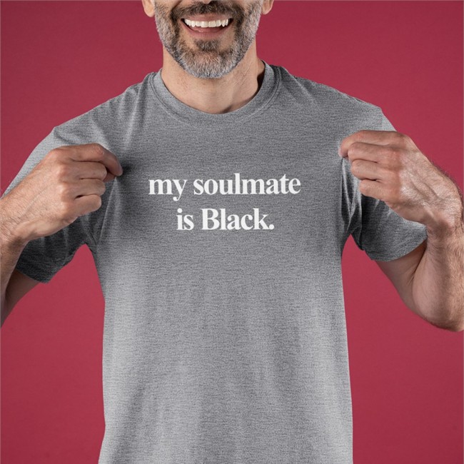 My Soulmate Is Black Long Sleeve Shirt Erica LeShai My Soulmate Is Black Tee