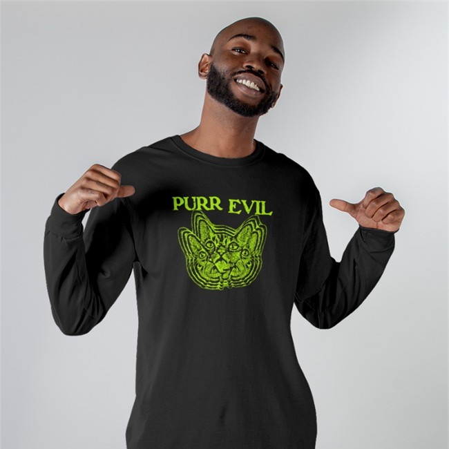 Purr Evil T Shirts Purr Evil Tee Everpress