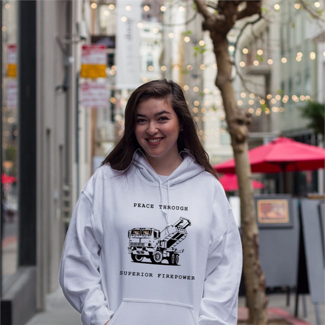 Kama Kamilia Peace Through Superior Firepower Shirt Kama Kamilia Peace Through Superior Firepower Hoodies