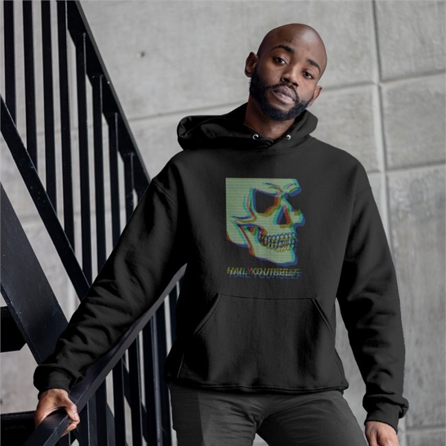 Lpotl Last Podcast Merch Digital Skull Hail Yourself Long Sleeve Last Podcast On The Left Lpotl Last Podcast Merch Digital Skull Hail Yourself Hooded Sweatshirt Last Podcast On The Left